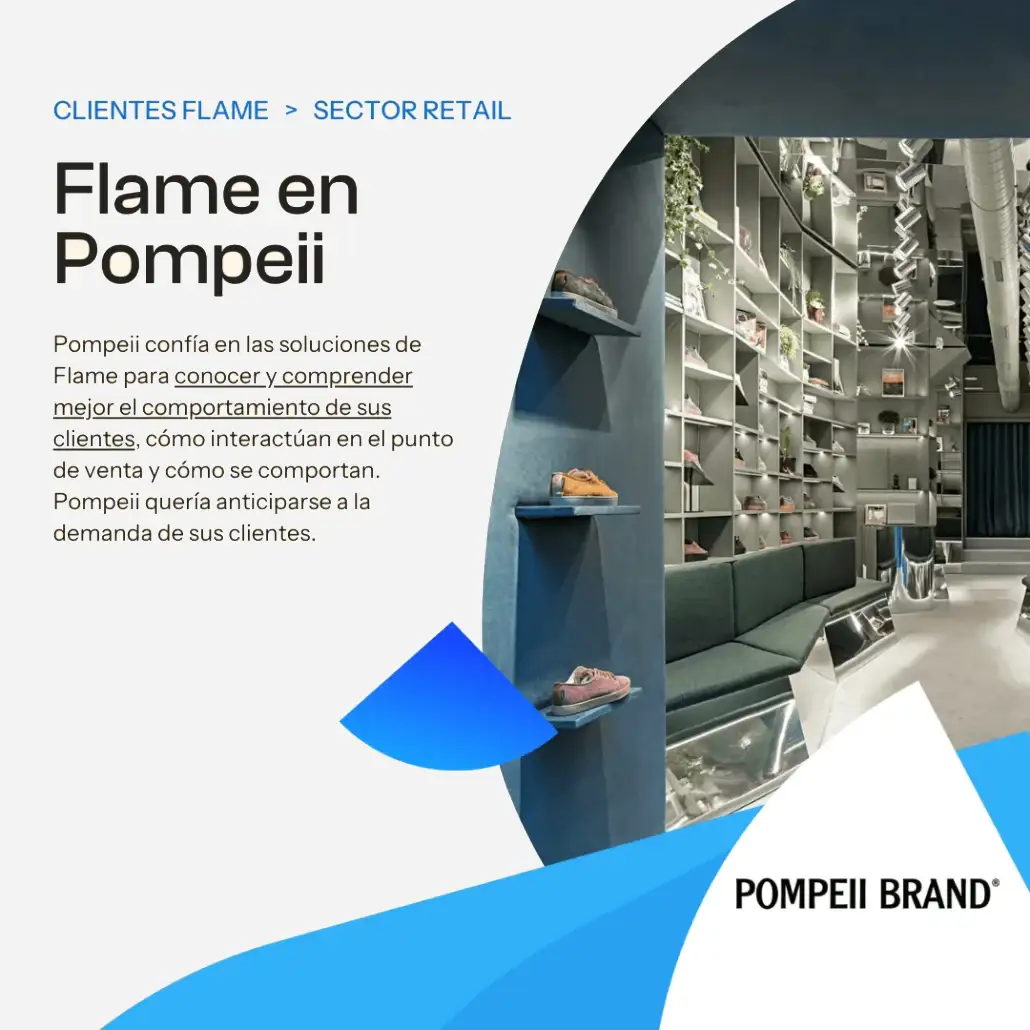 Pompeii apuesta por la analítica retail de Flame Analytics para sus tiendas físicas